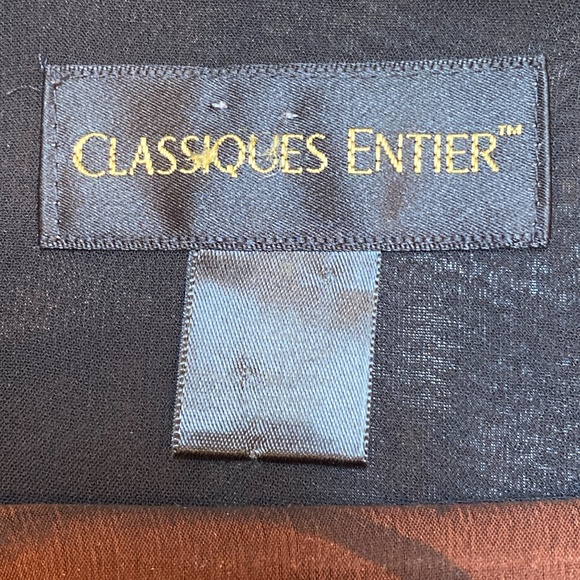 Vintage Classiques Entier Brown Flower Skirt. - Picture 4 of 6